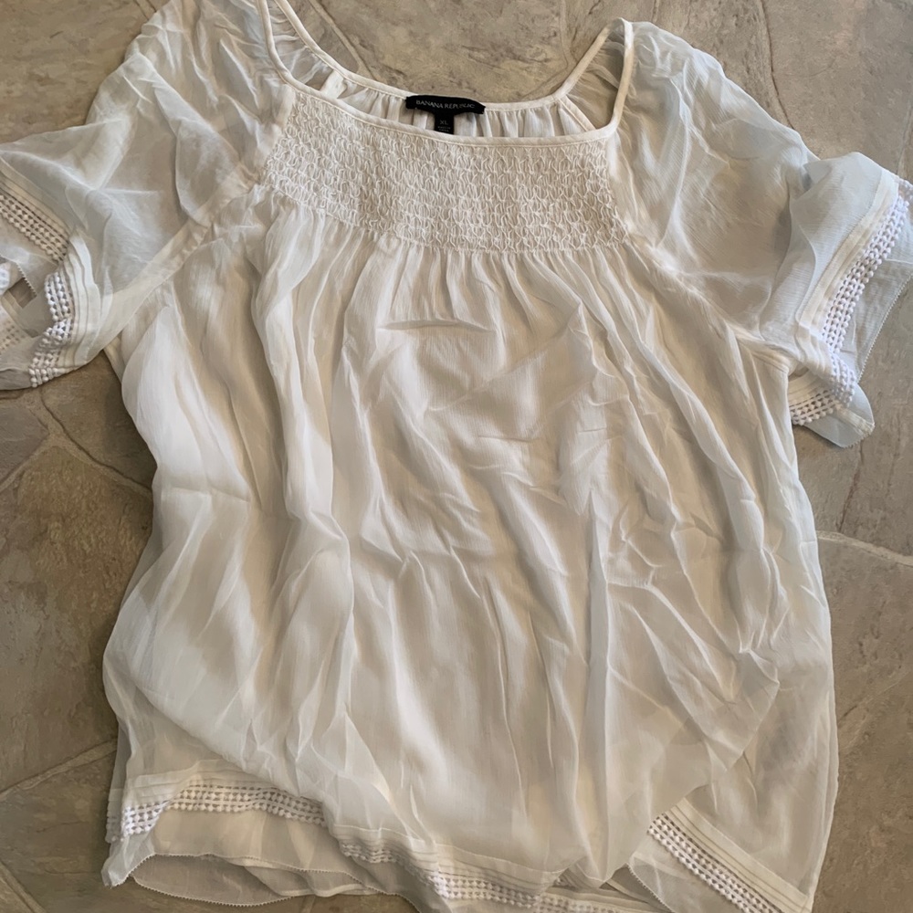 Beautiful Ivory Banana Republic Top